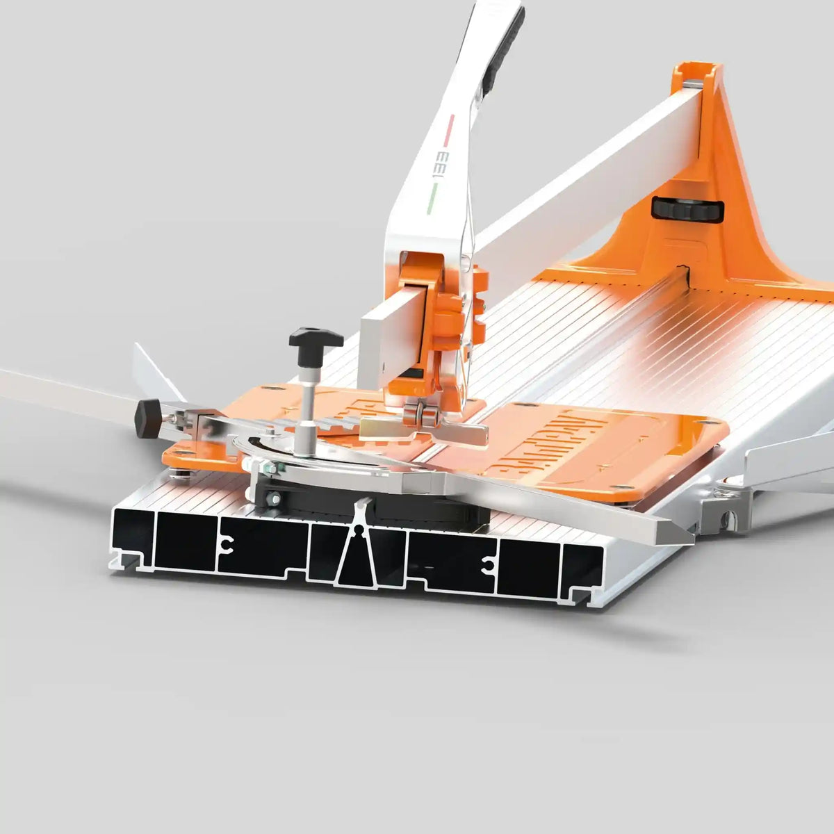 Cross-section and cutting device of the Battipav tile cutter SINTESI