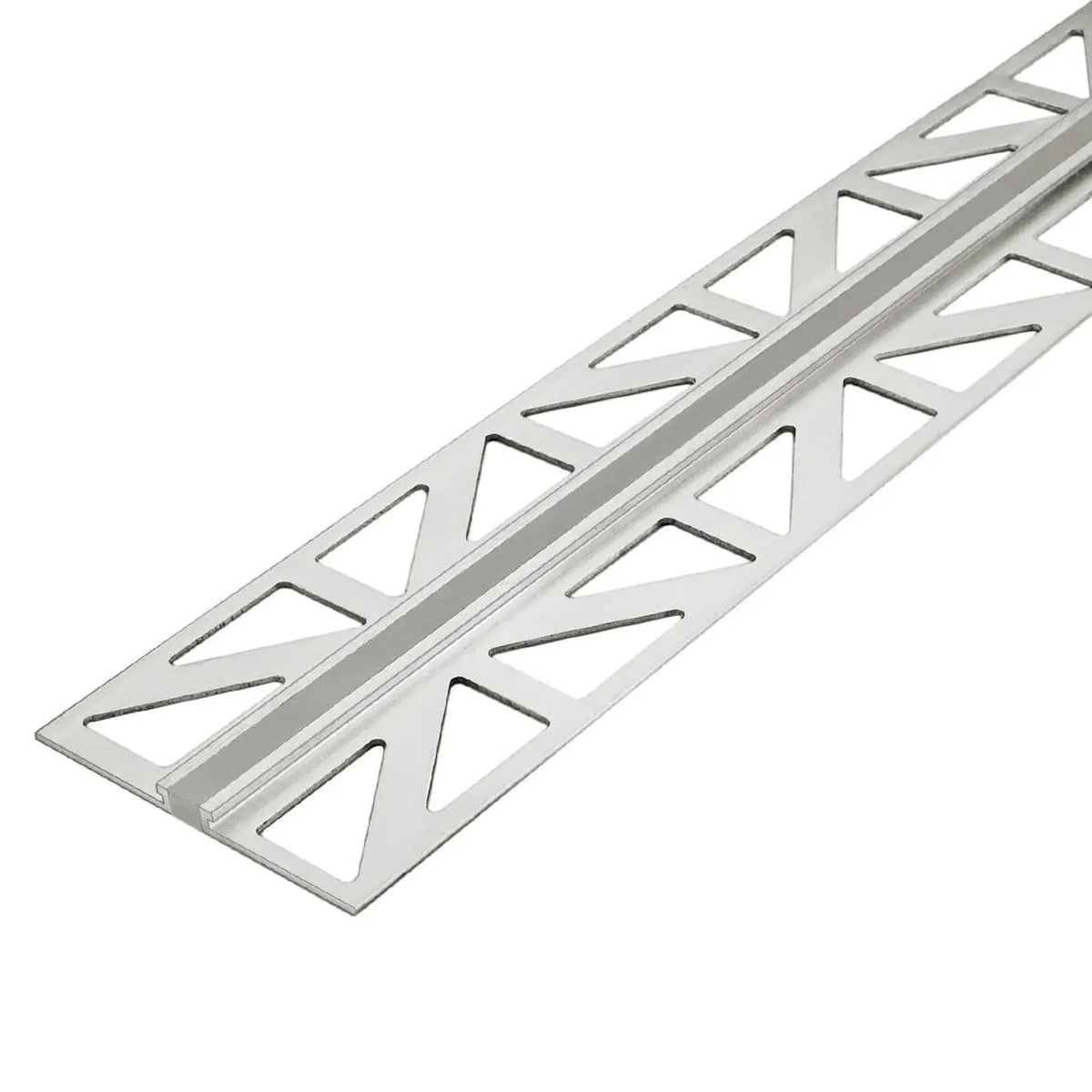 profilé pour joint de dilatation Dural en aluminium avec insert EPDM gris