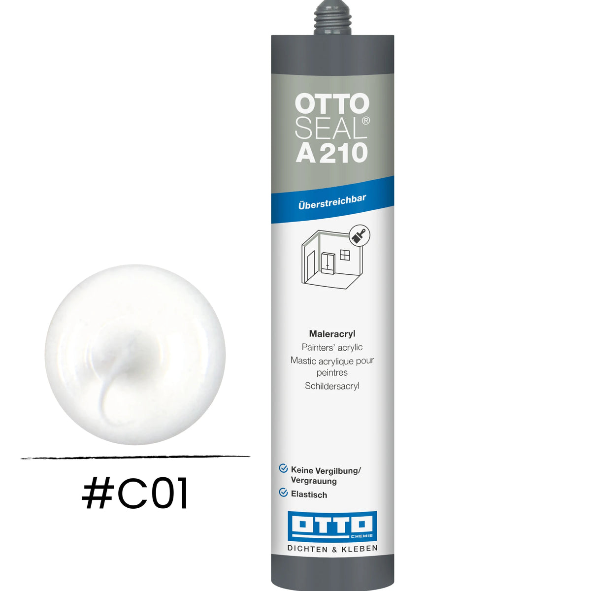 Ottoseal A210 peinture acrylique blanc