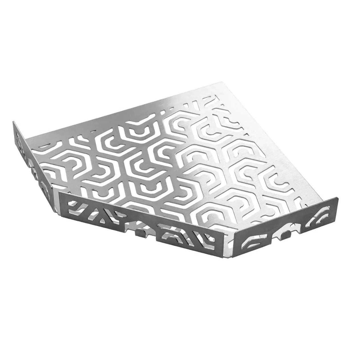 Image détaillée TI-SHELF tablette pentagonale en acier inoxydable avec motif penta et tringle #FR0004343