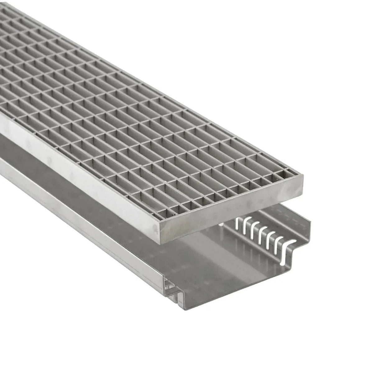 Gros plan sur le caniveau de façade DW en acier inoxydable large #FR0005122
#FR0005126