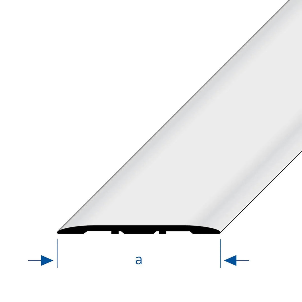 Drawing with width a of a silver cover profiles #A0002921 #A0002925 #A0002929 #A0002933