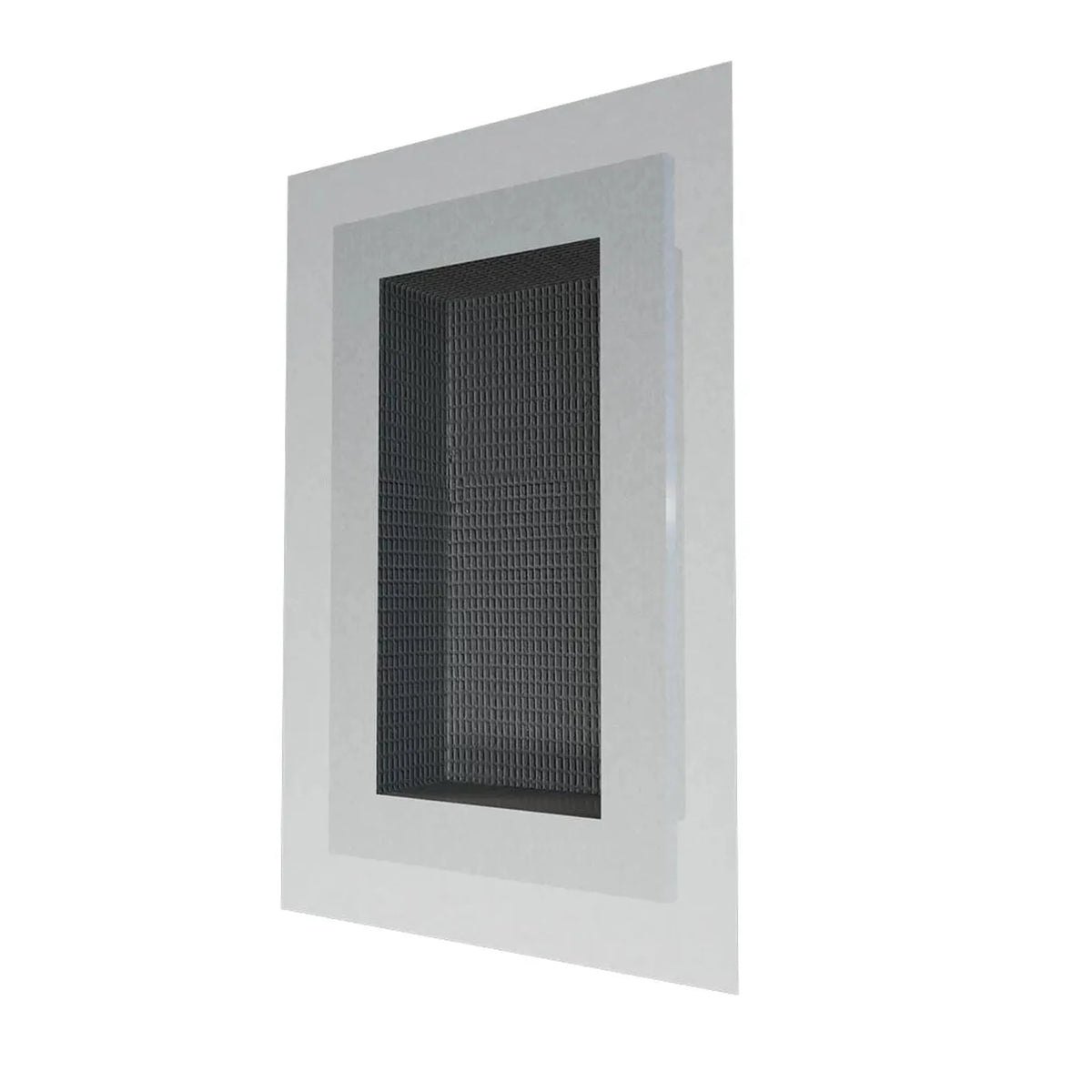 Widok z boku wnęki ściennej pod płytki PRO 400 x 200 x 87 mm z włókniną uszczelniającą #A0004999