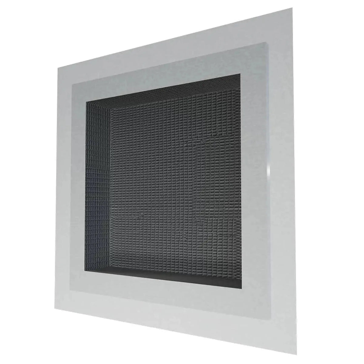 Widok z boku wnęki ściennej pod płytki PRO 400 x 400 x 87 mm z włókniną uszczelniającą #A0005001