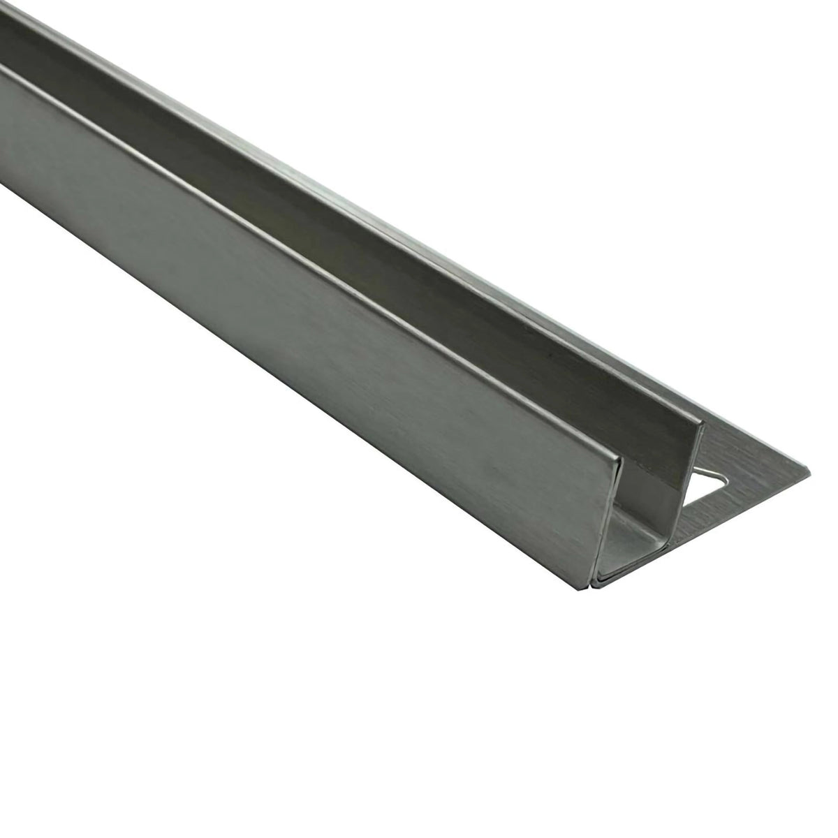 Right DURAL slope wedge glass mount made of brushed stainless steel with slight grinding pattern and matt appearance #A0002773 #A0002775 #A0002777 #A0002906