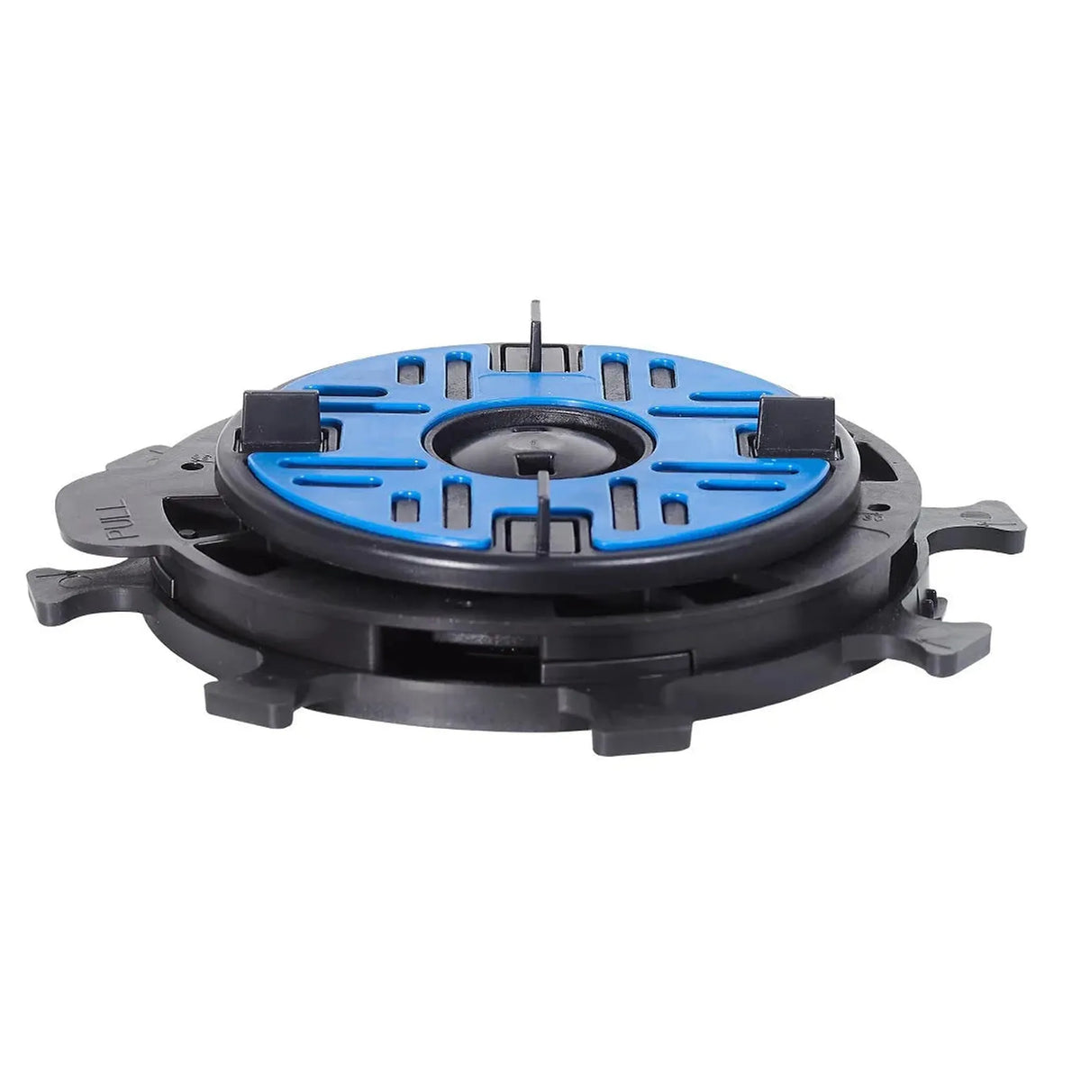 Plot DURAL auto-nivelant MB avec socle de plot noir et plaque en caoutchouc bleue ainsi que croisillons d'espacement de 2 mm #A0003333
#A0003334
