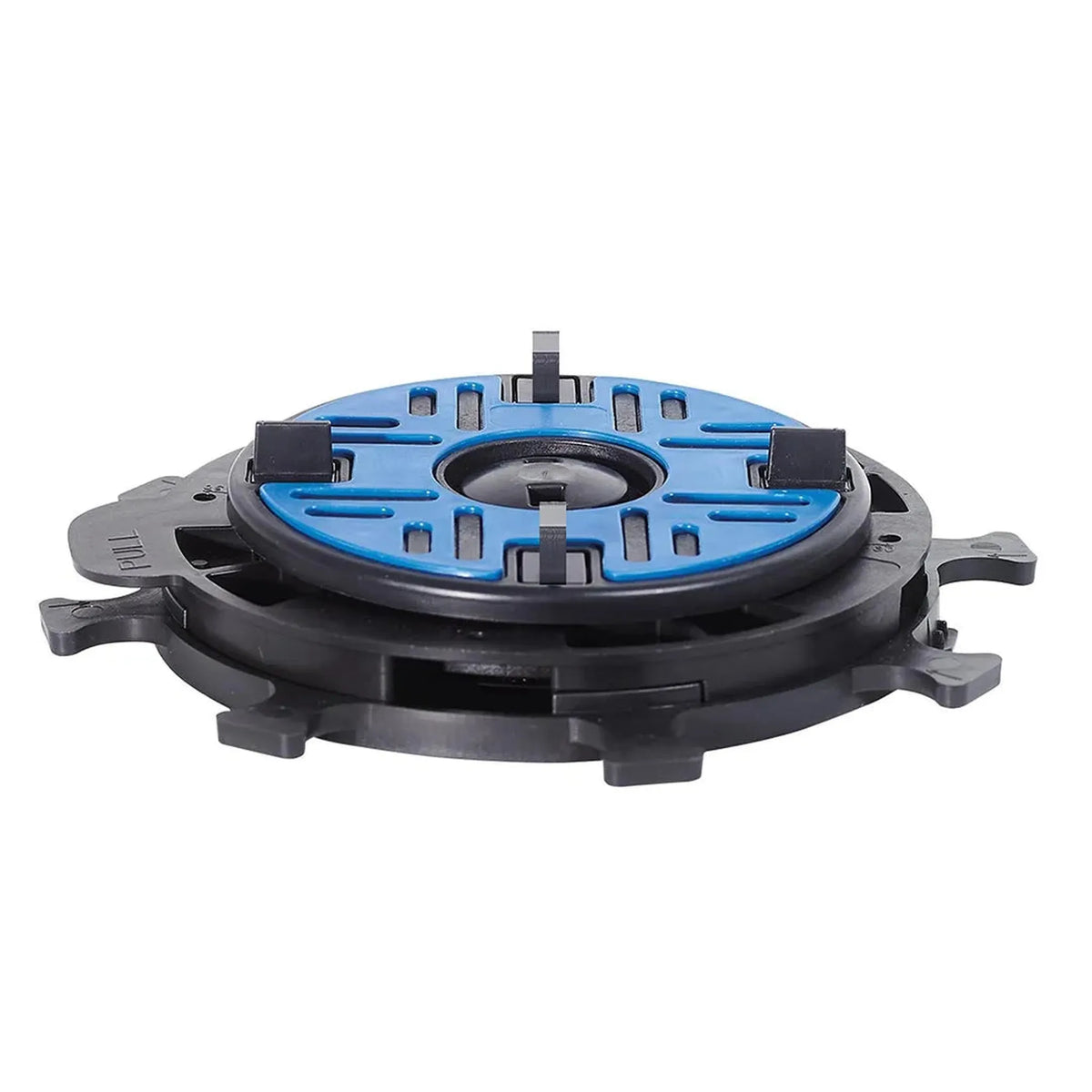 Plot DURAL auto-nivelant MB avec socle de plot noir et plaque en caoutchouc bleue ainsi que croisillons d'espacement de 4 mm #A0003360
#A0003361