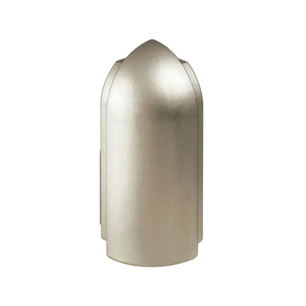 Detailed view of the titanium anodised DURAL worktop profile outside corner #A0002396