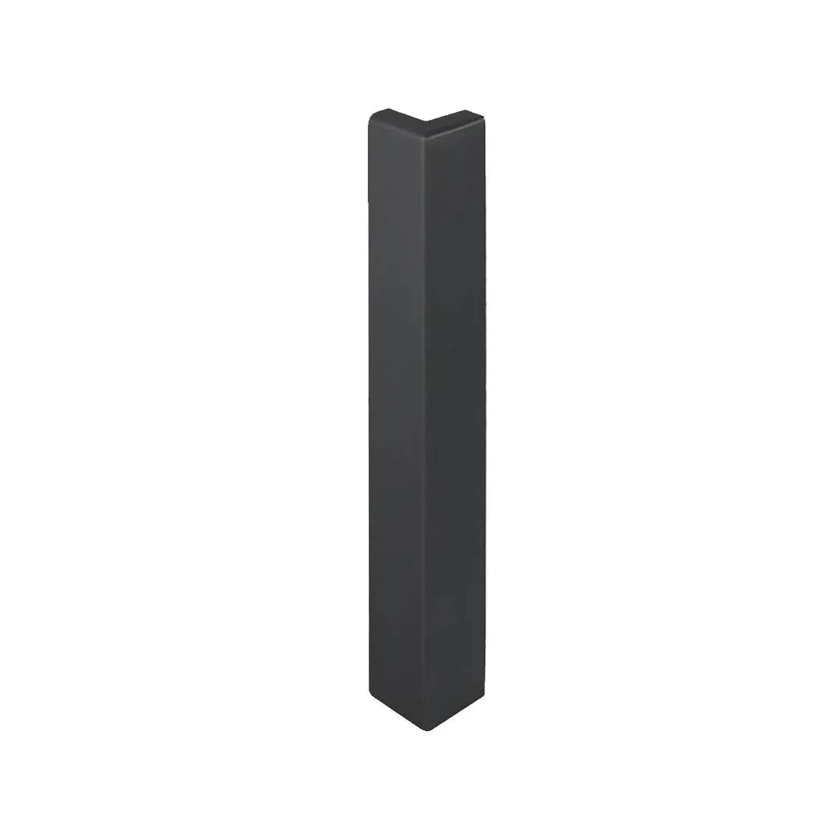 Angle extérieur 100 mm pour profilé d'angle de balcon en forme de T noir. RAL 7016 #A0003219