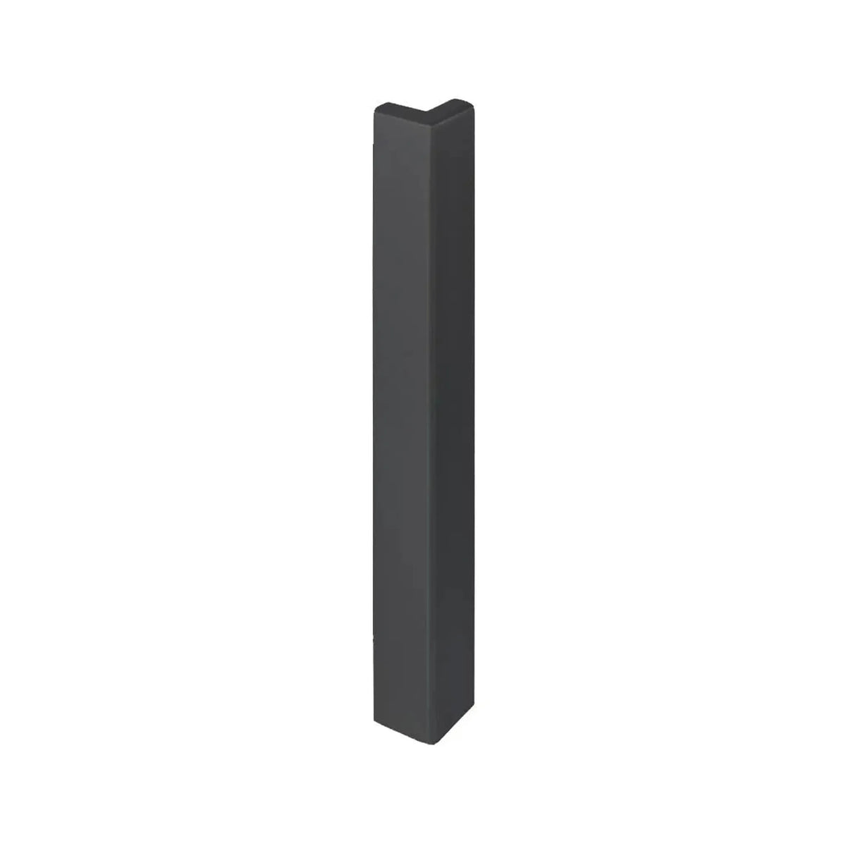 Angle extérieur 120 mm pour profilé d'angle de balcon en forme de T noir. RAL 7016 #A0003222