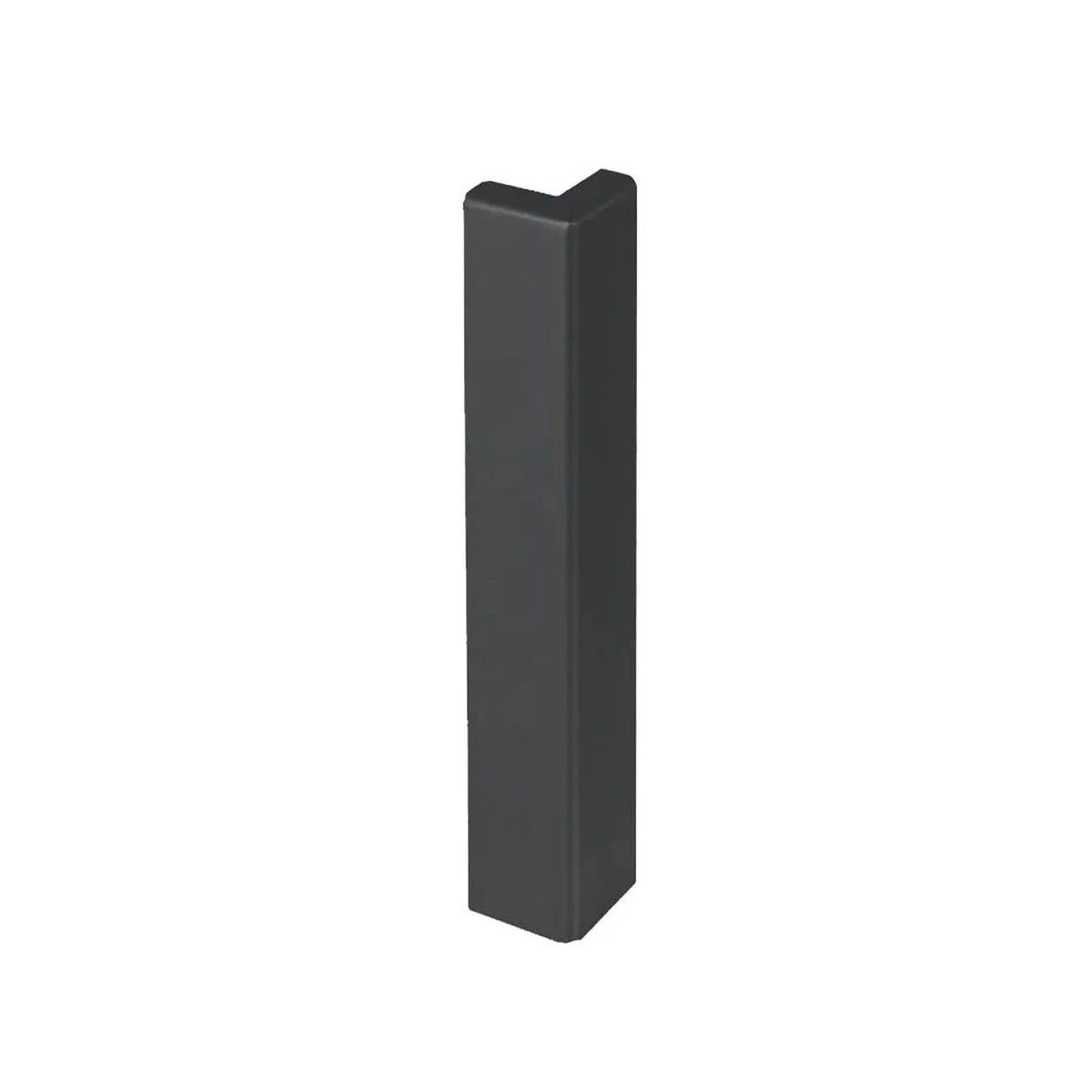 Angle extérieur 80 mm pour profilé d'angle de balcon en forme de T noir. RAL 7016 #A0003236