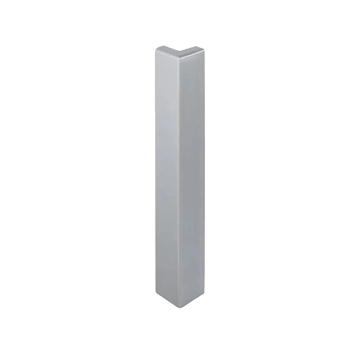 Angle extérieur 100 mm pour profilé d'angle de balcon en forme de T. Surface anodisée argent #A0003279