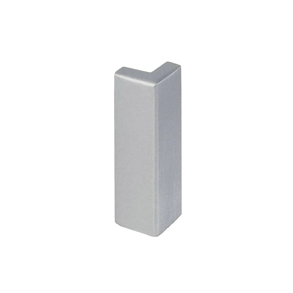 Angle extérieur 40 mm pour profilé d'angle de balcon en forme de T. Surface anodisée argent #A0003290