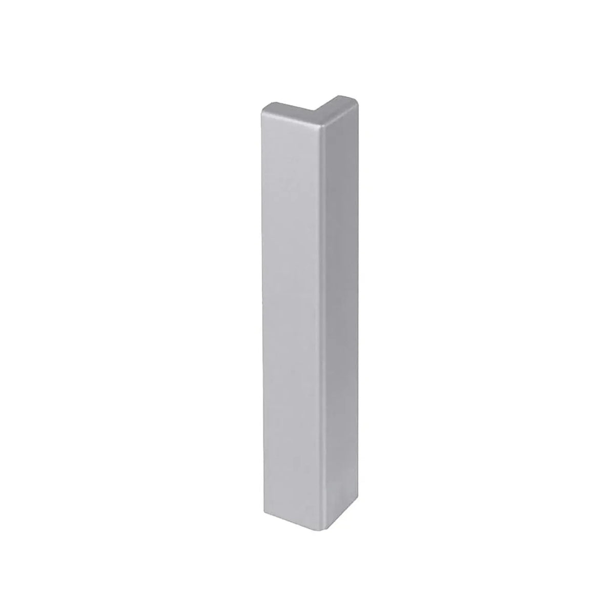 Angle extérieur 80 mm pour profilé d'angle de balcon en forme de T. Surface anodisée argent #A0003296