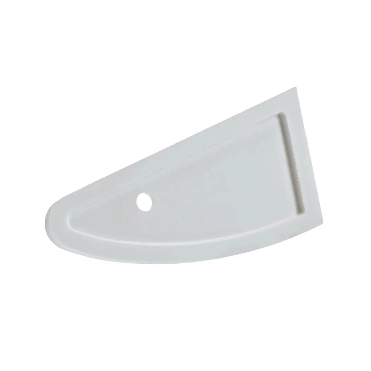 White, einseitig rounded silicone joint spatula
