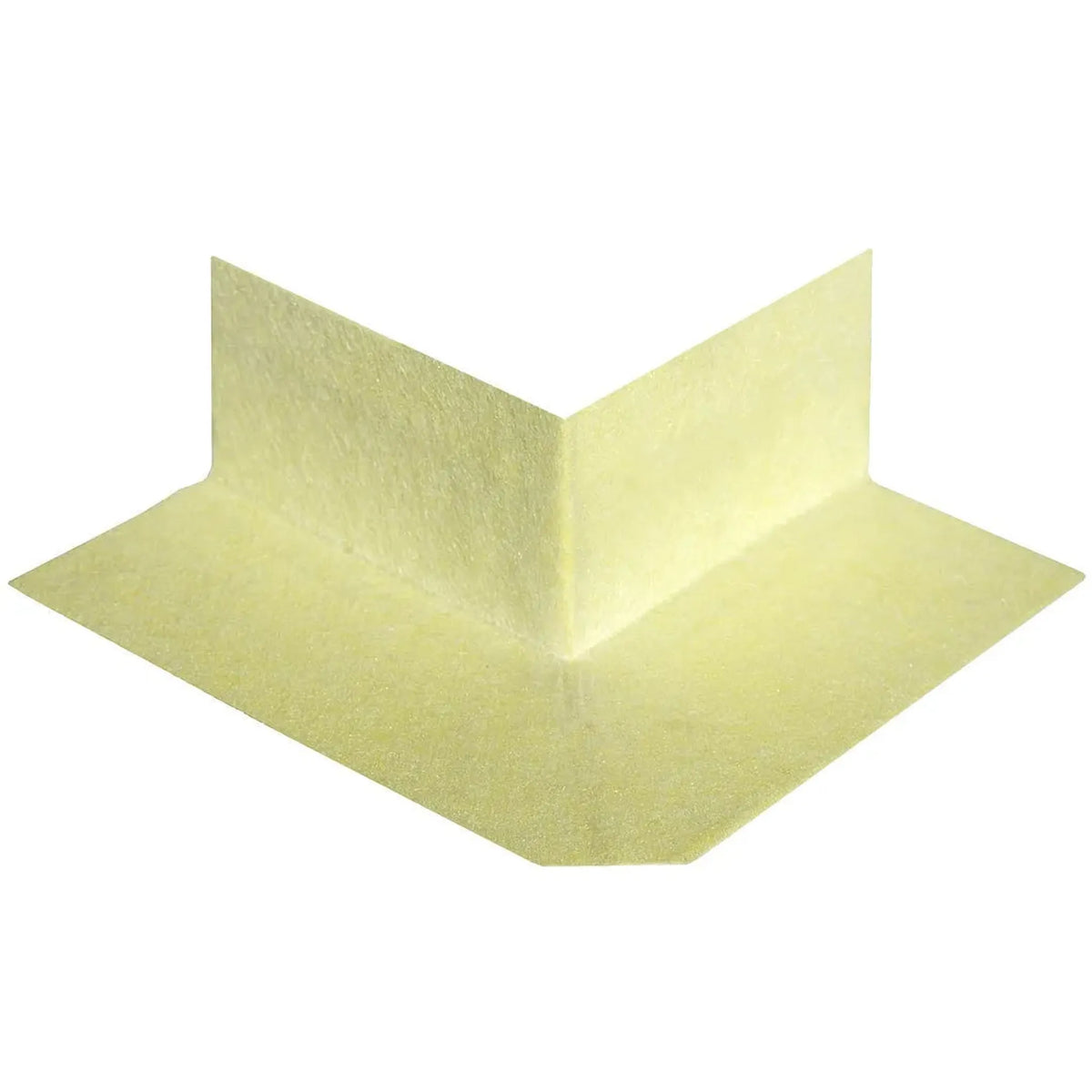 Ausgefaltete, gelbe Dichtecke. Variante Außenecke #A0001561