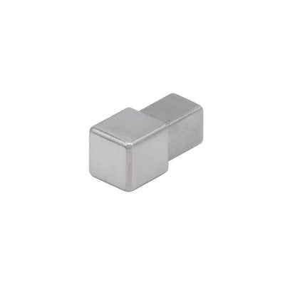 Kostka narożna do listwy do płytek kwadratowej inox
