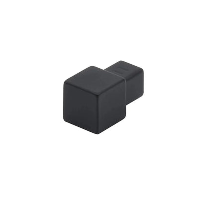 DURAL Eckstücke Quadratprofil Aluminium schwarz