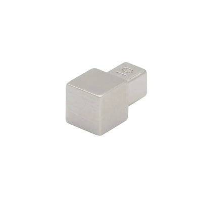 DURAL corners for brushed aluminium square edge tile trim titan