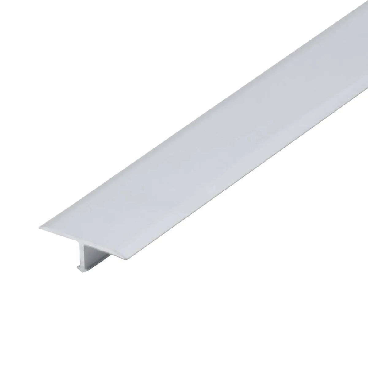 Breed, zilver geanodiseerd overgangsprofiel T-vorm aluminium #A0001627