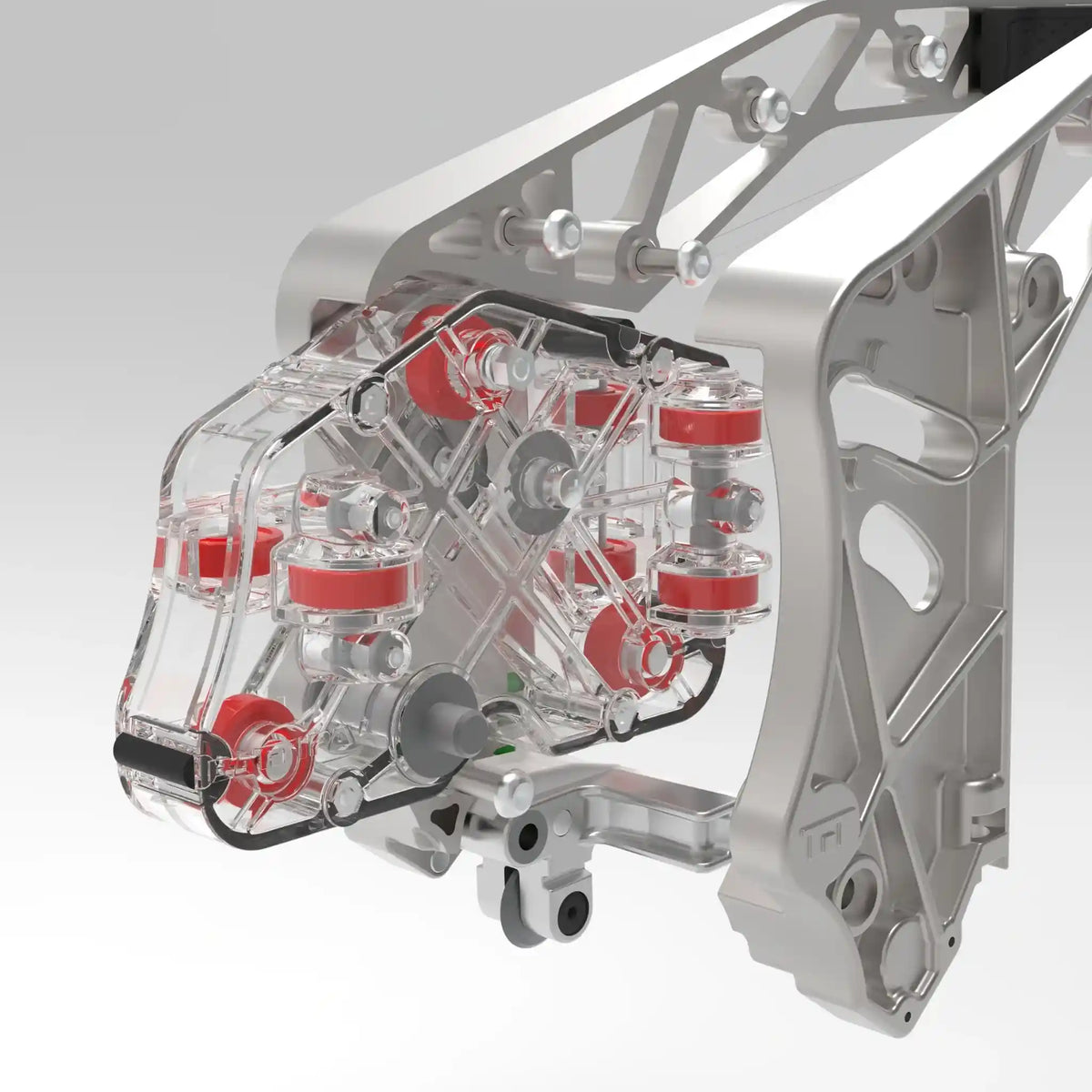 Transparent illustration of the cutting device of the Battipav SINTESI