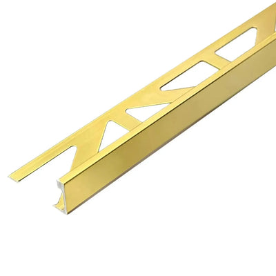DURAL aluminium straight edge tile trim gold – View 2