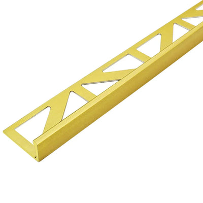 DURAL aluminium straight edge tile trim gold
