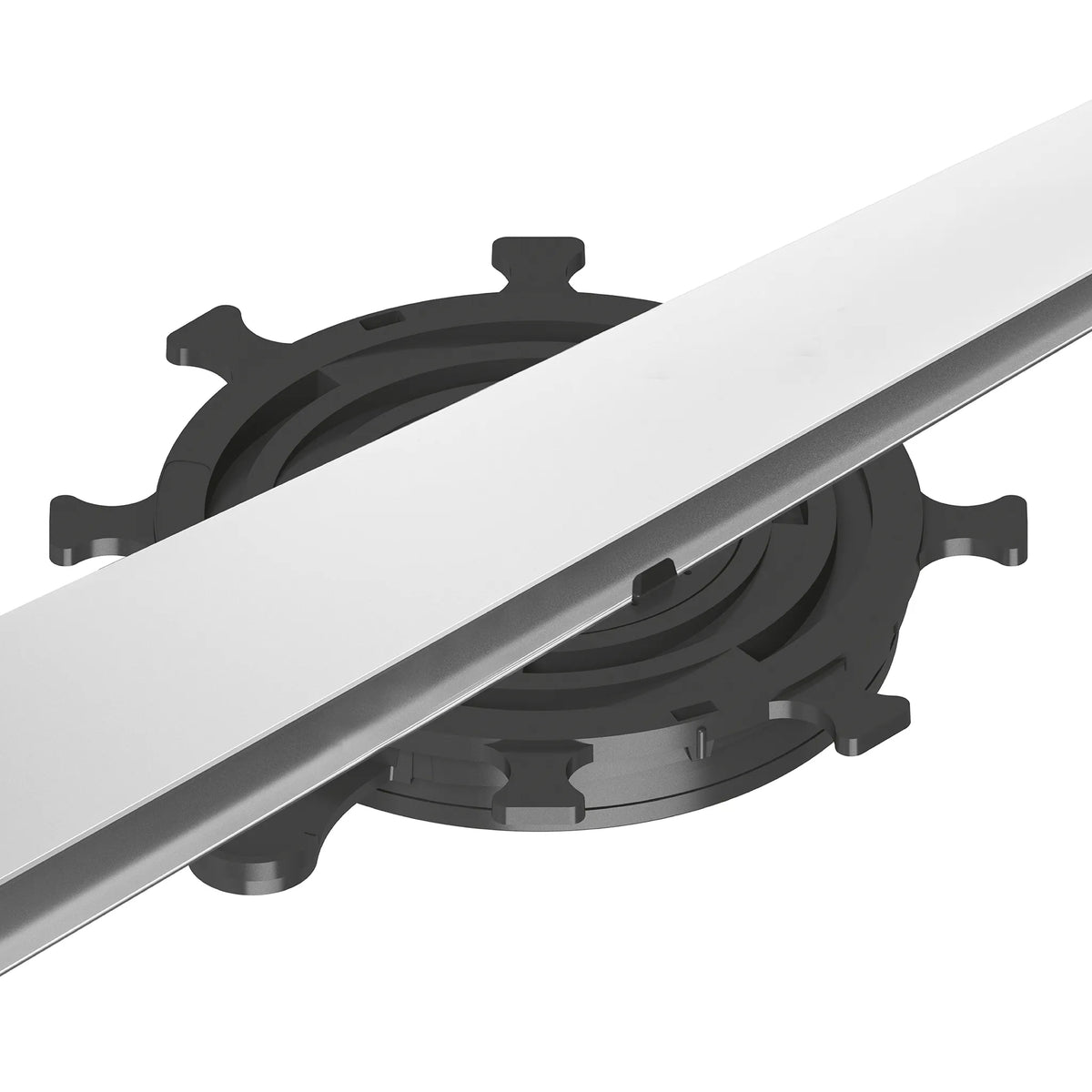 pedestal flach made of black PVC for rail system Flexibal Pro
#A0005238
#A0005239