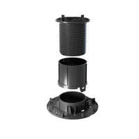 Pedestal Flexibal Pro L in individual parts with self-levelling pedestal head for 4mm joint widths. #A0005225 #A0005226