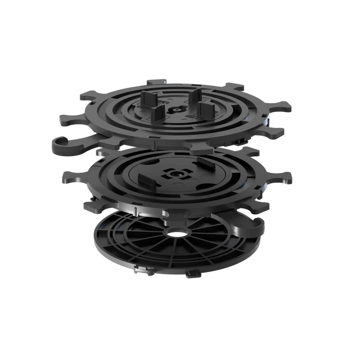 Pedestal S made of black PVC for 4mm joint widths in individual parts #A0005236 #A0005237