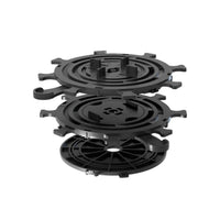 Pedestal S made of black PVC for 4mm joint widths in individual parts #A0005236 #A0005237