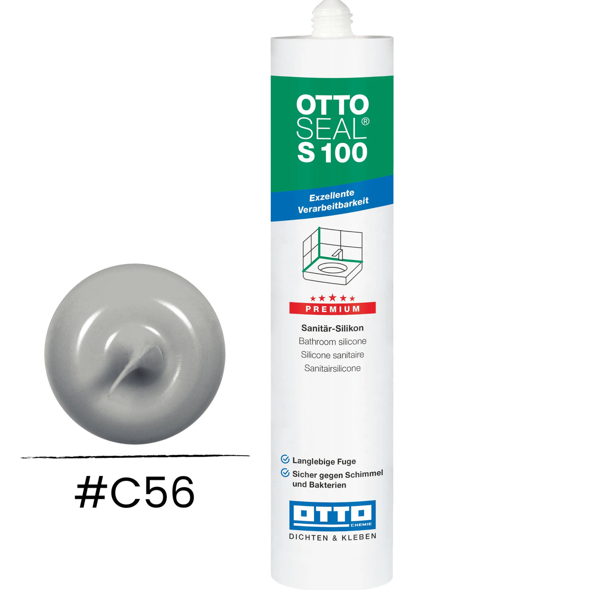 Product image OTTOSEAL S 100 in concrete grey C56 #A0005246