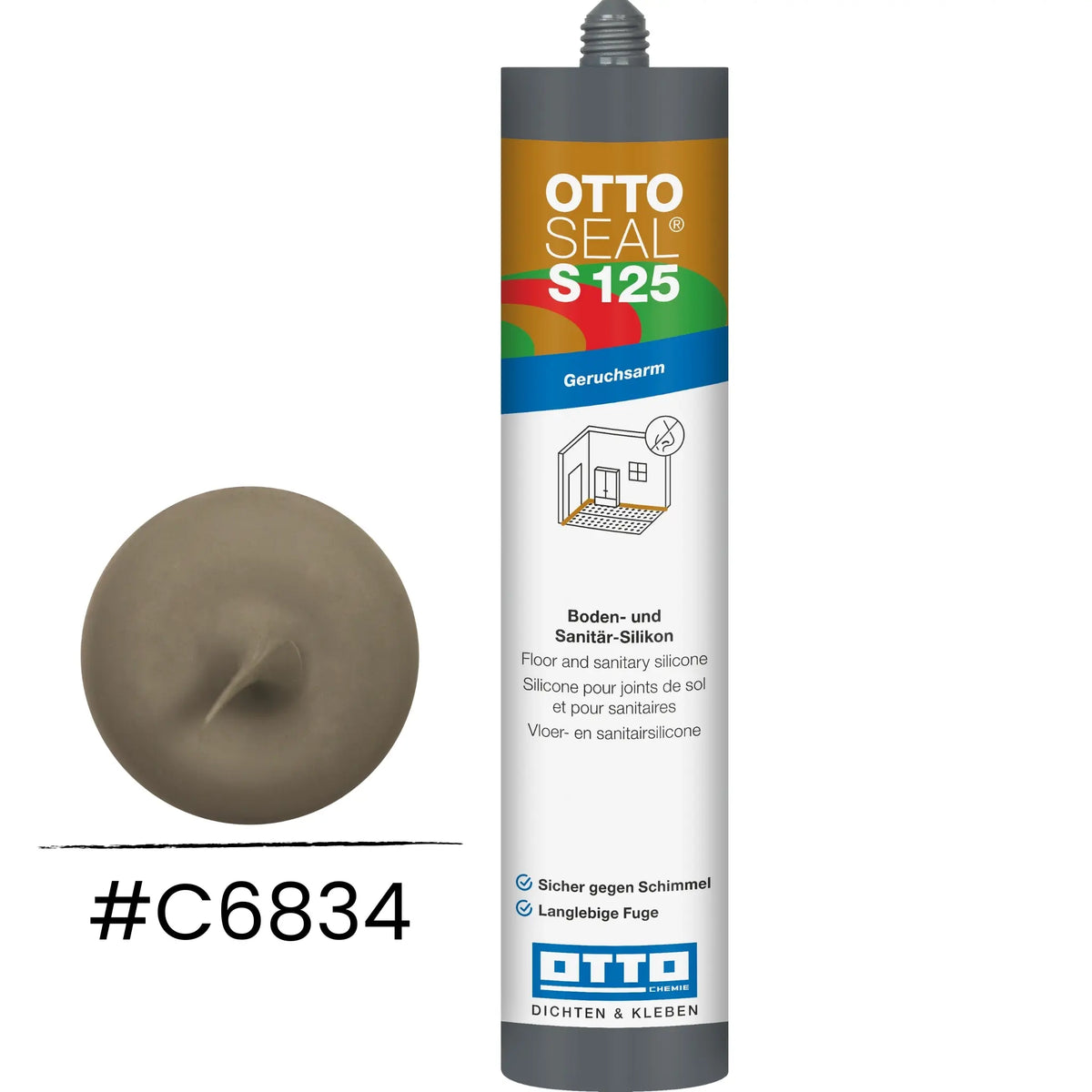 Produktbild OTTOSEAL S 125 – Boden- & Sanitär-Silikon matt sanitärgrau C6834
#A0005510

