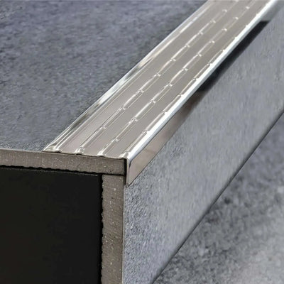 Stainless steel step edge trim for retrofitting – View 2