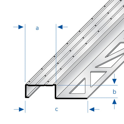Stainless steel non slip stair nosing trim – View 2