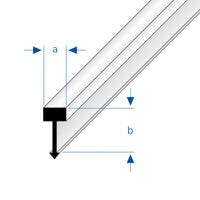 Profilé de séparation en forme de T en laiton pour terrazzo, petite variante 10 mm, dessin #A0005449