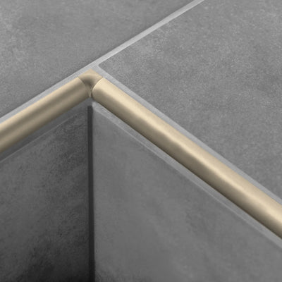 DURAL internal corners for aluminium round edge tile trim sand – View 2
