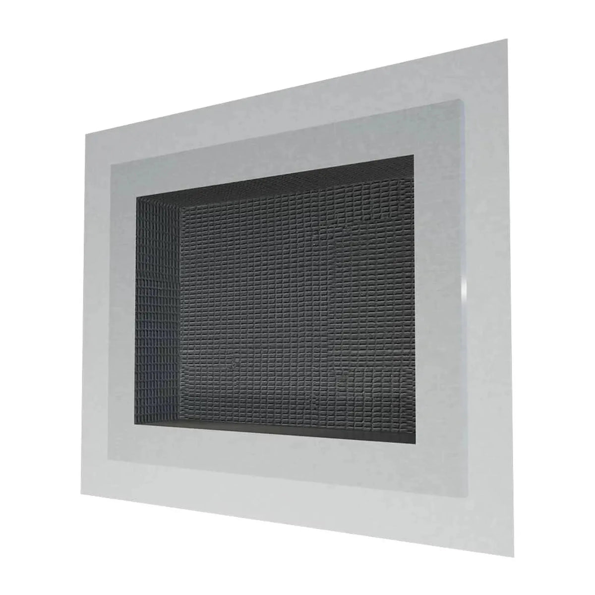 Widok z boku wnęki ściennej pod płytki PRO 400 x 300 x 87 mm z włókniną uszczelniającą #A0005000