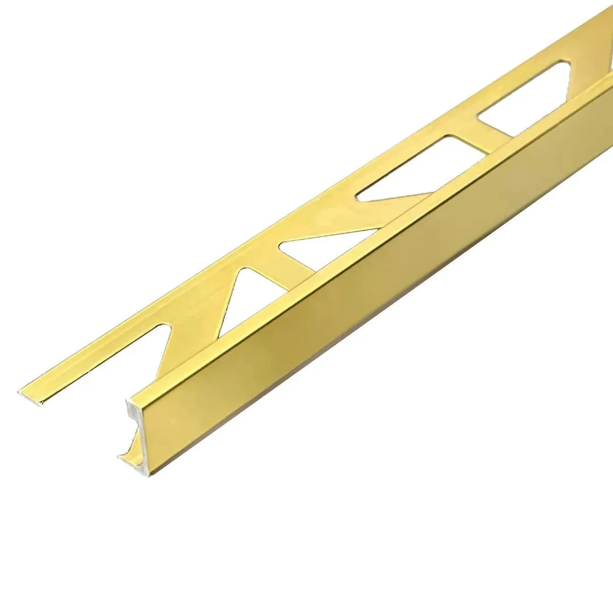Close-up of the DURAL angle profile made of gold anodised aluminium with glossy appearance and triangular punching #A0005184
#A0005185
#A0005186
#A0005187