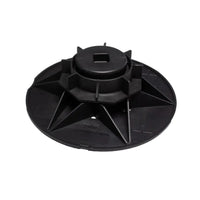 Close-up black DURAL pedestal base Flexibal BAO 2 #A0003356 #A0003357