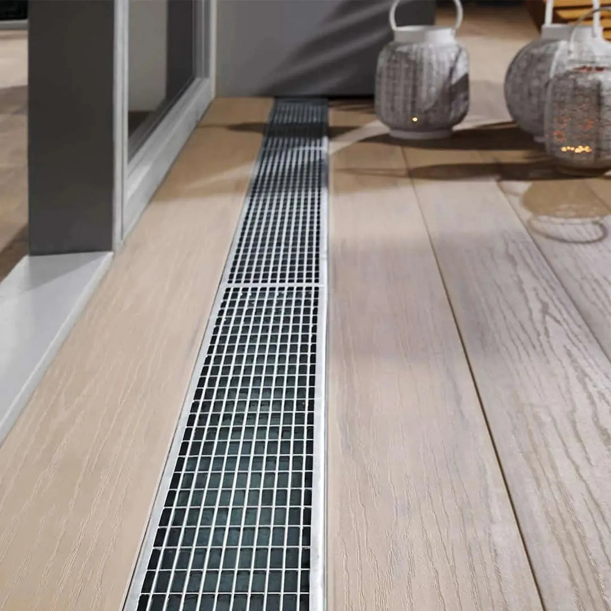 Ambience image of an installed DW drainage channel