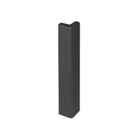 Angle extérieur 80 mm pour profilé d'angle de balcon en forme de T noir. RAL 7016 #A0003236