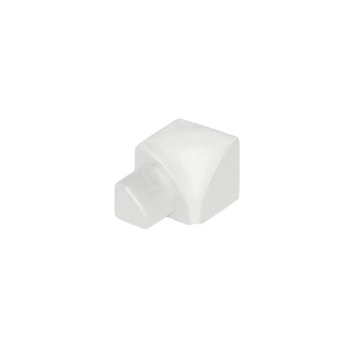 Pièces d'angles intérieurs pour profilé quart de rond alu blanc