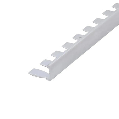 Aluminium formable straight edge tile trim natural