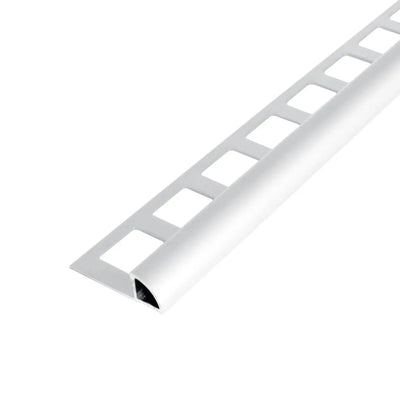 Profilé pour carrelage quart de rond alu blanc