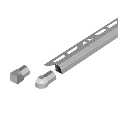 DURAL Quadratprofil 'Diamant' Aluminium betongrau – Ansicht 2